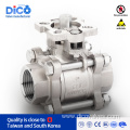 Thread End Stainless Steel ISO5211 3PC Ball Valve